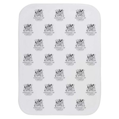 Azeeda 'Ministry of Coffee' Baby Burp/Wash Cloth (BC00041759)