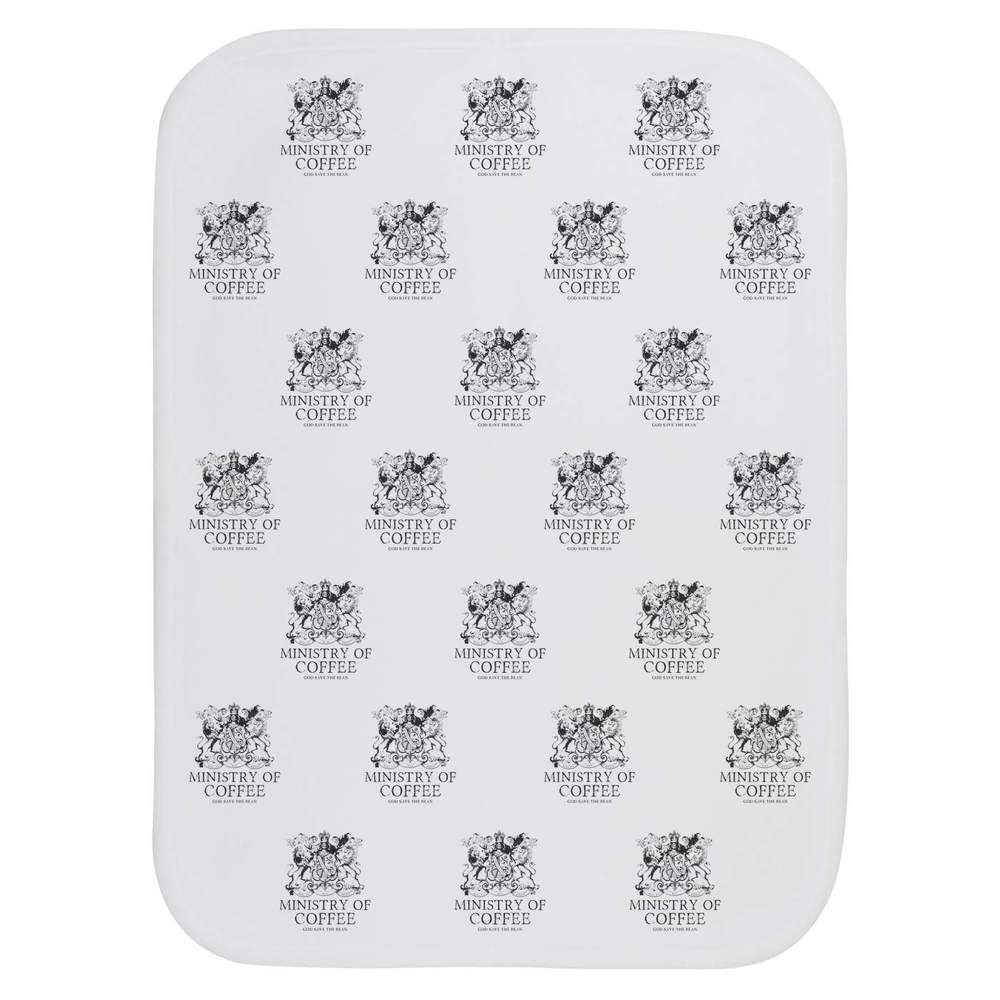 Azeeda 'Ministry of Coffee' Baby Burp/Wash Cloth (BC00041759)