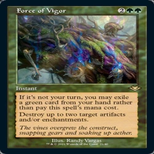 Force of Vigor (Modern Horizons 1 Retro Frames) Foil