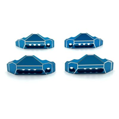 RC Car Toys Parts for MJX 10208 1/10 Metal Shock Absorber Protector Set Remote Control Car Upgrade Modify Parts Accessories(Blue)