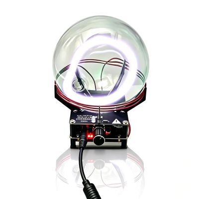 13cm Plasma Luminescent Xenon Ring Plasma, DIY Toroid Circuit Plasma Ring Drive Ball, Vacuum Gas Luminous Sphere, for Party Decoration, Outdoor Activities Warning Signal