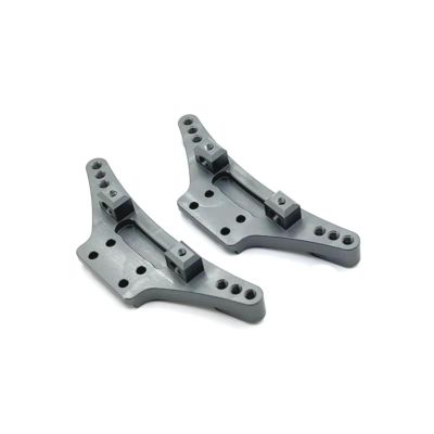 RC Car Accessories for WLtoys 1/10 104016 104018 104009 12401 12402-A 12403 12404 12409 1/12 Metal Upgrade Shock Absorber Bracket RC Car Parts(Grey)