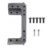RC Car Accessories for Axial for SCX10 II AX90046 90046 90047 1/10 Aluminum Alloy Front Bumper Mount Servo Stand RC Crawler Upgrade Part(Titanium) view 2