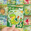 8 Sheets Make Your Own Dinosaur Stickers, Reusable DIY Face Decals for Scrapbooks, Journals & Themed Decor Ages 12+ (Dinosaur) view 3