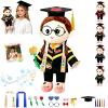 FAHOXUMR Custom Graduation Doll 2026 with Cap and Gown, 16 Inch Soft Personalized Graduation Plush with Name and Photo as Gift for Kids Adults Preschool to College Graduates view 1