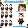 FAHOXUMR Custom Graduation Doll 2026 with Cap and Gown, 16 Inch Soft Personalized Graduation Plush with Name and Photo as Gift for Kids Adults Preschool to College Graduates view 2