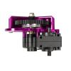 Rc Upgrades Spare for Axial SCX-10 II SMT10 AX10 for SCX10-2 for Chassis 1/10 RC Car Crawler 1 Set 3-Gear Transmission Gearbox with Motor Gear Upgrade(Purple) view 2