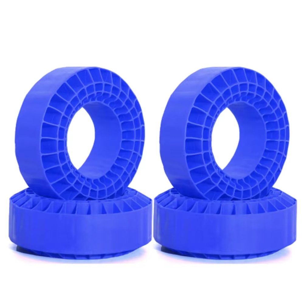 Rc Upgrades Spare for TRX4 for SCX10 for Capra TF2 GEN8 1/10 RC Crawler Rigs 4pcs Silicone Rubber Insert Foam for Fit 118-122mm (4.75" OD) 1.9" Wheel Tires(Blue)