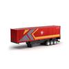 DiscovCrate 1/64 RC Semi Truck and Trailer, 2.4GHz Remote Control Container Truck with 3-Gear Modes, Cruise Function and Light Sound Effects, RC Construction Vehicles for Collector view 4