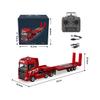 DiscovCrate 1/18 Scale 770S Heavy Duty RC Semi Truck with Flatbed Trailer, 6x4 Tractor with Lights and Sound, RC Construction Vehicles for Adults and Collectors view 2