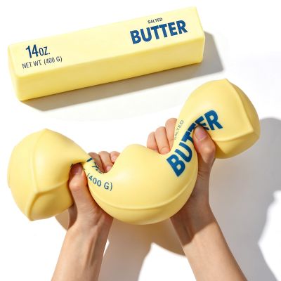 10in Giant Butter Squishy, Extra Large 14oz Big Jumbo Butters Squeeze Stress Balls, Slow Rising Fun Butter Stick for Anxiety Relief Fidget Adults (A-1pcs Butter Squishy)