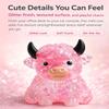 Glitter Highland Cow Squishy, Highland Cow Stress Ball Soft Slow Rising Stress Relief Ball, Cute Sensory Squeeze Anxiety Relief Desk Decor for Adults Cow Lovers (Green) view 2