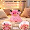 Glitter Highland Cow Squishy, Highland Cow Stress Ball Soft Slow Rising Stress Relief Ball, Cute Sensory Squeeze Anxiety Relief Desk Decor for Adults Cow Lovers (Green) view 4