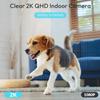 Rraycom 2Pack Indoor Security Camera 5G/2.4 GHz Wi-Fi, 2.5K Baby Monitor Pet/Dog Camera 360-Degree for Home Security, Smart Motion Tracking, 24/7 Live View, Night Vision, Works/w Alexa view 4