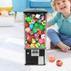 Gachapon machine, 25 Inch Height PS Bouncy Balls Dispenser, Commercial Candy Bubble Gum Vending Machine with Clear Design Hold 230 Capsule Toys for Game Stores,Retail Stores,Gumball Bank, Home (Black) view 3