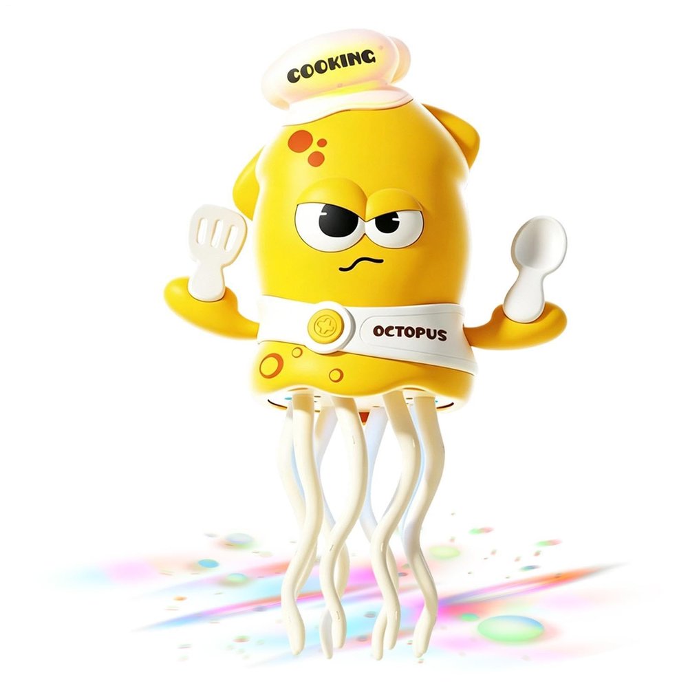 Electric Dancing Squid Toy | Musical Light Up Automatic | Kids Electric Crawling Squid Toys | for Kid Family Play Pool Beach Birthday Party Travel Car Friend Cycling Lover Teen Biking Parties Daily L