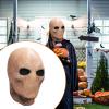 Alien Mask Creepy Horror Latex Full Head Mask for Halloween Costume, Suitable for Head Circumference Below 65cm (25.6 inch) view 2