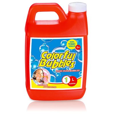4E's Novelty 32 OZ/1 L Concentrated Bubble Solution, Makes Up to 2.5 Gallons, Refill for Bubble Machines, Giant Wands, Blowers - for Birthday Parties Bubble Outdoor Toys