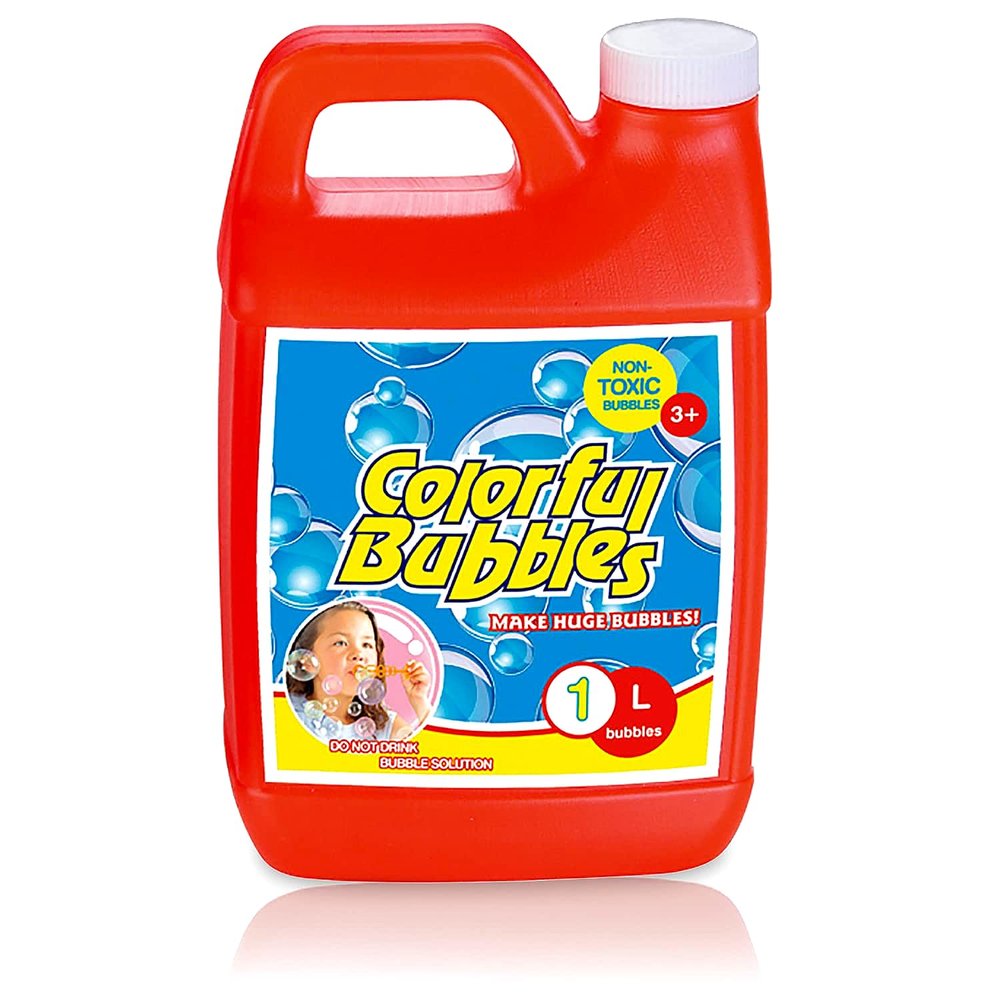 4E's Novelty 32 OZ/1 L Concentrated Bubble Solution, Makes Up to 2.5 Gallons, Refill for Bubble Machines, Giant Wands, Blowers - for Birthday Parties Bubble Outdoor Toys