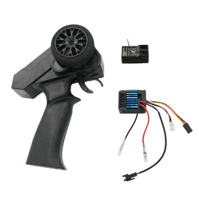 2CH 2.4G Transmitter and Receiver Set with 50A ESC Compatible with MN111 MN99S MN78 MN86 MN128 C14 C24 C54 B14 B16 B36 RC Cars(1 Set)