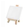 12/24Pcs Mini Canvas Board and Wood Easel Set Art Artist for Home DIY Drawing Painting(10x8cm 24Pcs) view 1