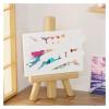 12/24Pcs Mini Canvas Board and Wood Easel Set Art Artist for Home DIY Drawing Painting(10x8cm 24Pcs) view 4