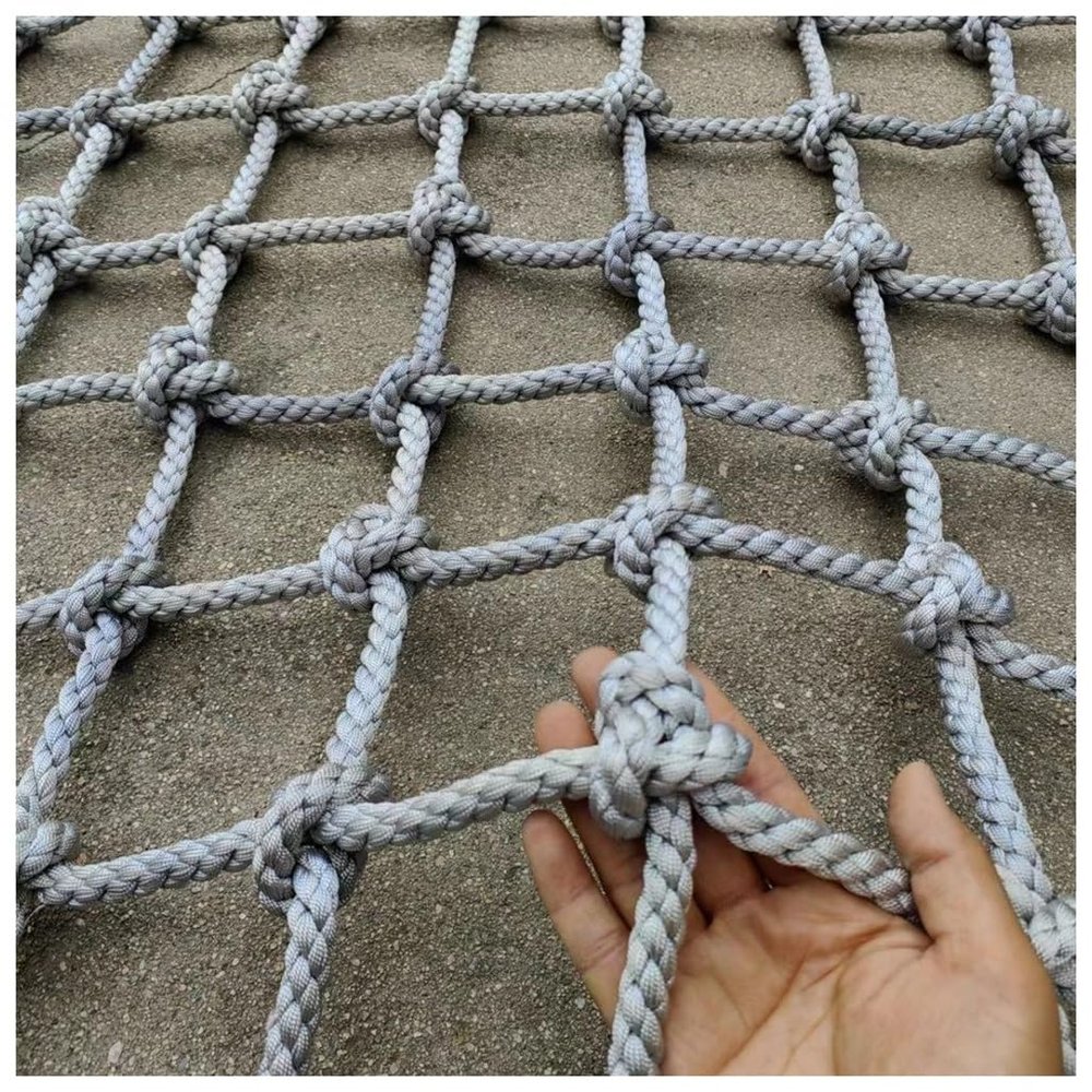 Kids Climbing Net for Outdoor Playground, Jungle Gym Swing Set, Indoor Garden Play Equipment, Durable 6mm Rope, 1X9m (3.3X29.53ft), Safe Fun for Students