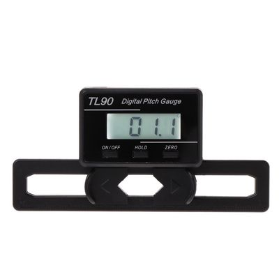 TL90 LCD Digital Pitch Gauge Screw Pitch Gauge with Gyro Sensor for RC Helicopter Airplane Blade Setup for ST250 to ST800 Size Models