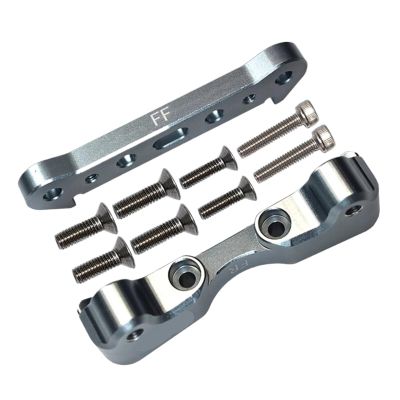 Aluminum Front Lower Suspension Mount for AR-RMA 1/5 KRATON 8S ARA110002T1/ARA110002T2 ARA330555+ARA330556+ARA330594(Silver)