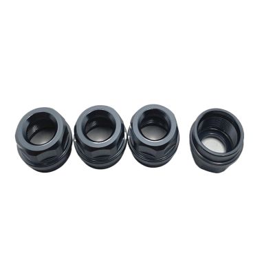 7075 Aluminum Shock Lower Cover/Lntermediate Spring Nut Shock Absorber Coilover for Te-kno MT410 EB48.3 General Purpose(Titanium Lower Cover)