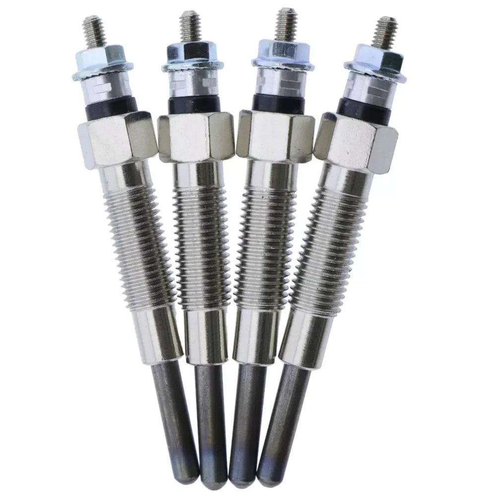 Diesel Heater Glow Plugs Compatible With Mitsubishi For S4S S4Q S4Q2 32A66-03100 32A66-03101 32A66-03102 4Pcs Glow Plugs Heater Fast Start Cold Start Helper