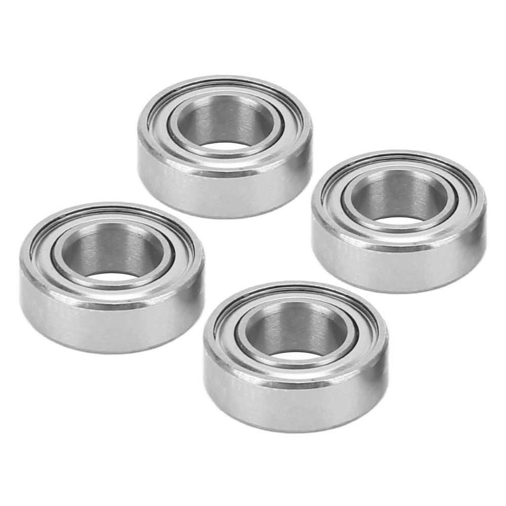 4 Pcs RC Ball Bearing Steel Small Metal Shielded Ball Bearing for Granite 1/10 RC Car