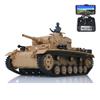 wheelfun Henglong 1/16 7.0 Plastic Panzer III H FPV RC Tank 3849 Gearbox 360 Turret Light Sound BB Shooting Airsoft Tank that Shoot Hobby Grade Model for Ages 14+ view 1