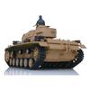 wheelfun Henglong 1/16 7.0 Plastic Panzer III H FPV RC Tank 3849 Gearbox 360 Turret Light Sound BB Shooting Airsoft Tank that Shoot Hobby Grade Model for Ages 14+ view 4
