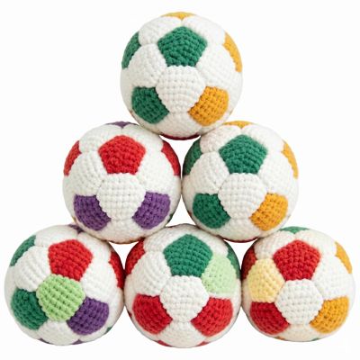 6PCS Hand-Made Knitted Footbag Sack for Adults, Professional Kick Balls, Multi-Pack Exercise Sacks for Beginners for Outdoor Fitness & Stress Relief