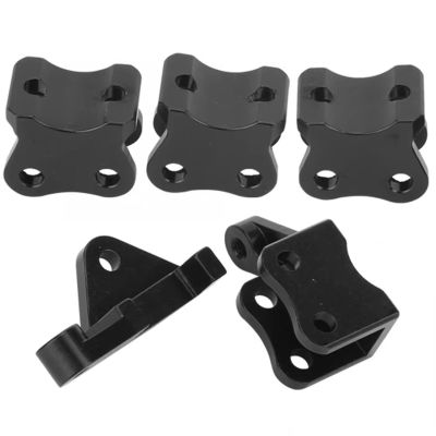 RC Car Parts Compatible with RGT EX86100 1/10 RC Crawler Car Aluminum Alloy RC Car Shock Support Rod Replacement Accessory Spare Parts(Black)