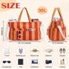 Kacctyen Corduroy Tote Bag for Women, Orange Amber view 4