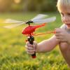 4 Pack Flying Helicopter Toys Pull String for Kids,Handheld Launcher,Outdoor Party Favors,Birthday Gifts view 4