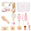 Jorzer Wooden Makeup Toy Set Comprehensive Early Educational Makeup Imaginative Interactive Pretend Cute Smooth Toy with Cotton Bag, for Girls Toys Games.. view 1