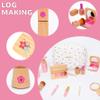 Jorzer Wooden Makeup Toy Set Comprehensive Early Educational Makeup Imaginative Interactive Pretend Cute Smooth Toy with Cotton Bag, for Girls Toys Games.. view 3