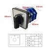 FXPCGZISH 125A Two Poles Conversion LW26-125 LW28 Three Positions Reverse Dual Power Supply Forward and Reverse Cam Switch(1-0-2) view 2