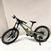 Gnrique 1:10 Ratio Alloy Diecast Mini BMX Mountain Bike Finger Model Toy Decoration Office Craft Suitable for Bicycle Lovers (Grey-43) view 1