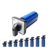 FXPCGZISH LW26-20 YMW26 Series Silver 1-8 Poles 20A 690V Control Power Rotary Selector Changeover Cam Switch LW28-20(20A-Customize,3P-12 Terminals) view 1