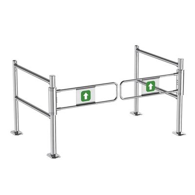 ZGLINMZ Automatic Closing Safety Gate with Heavy Duty Metal Guardrail for Entrance Security in Stores and Warehouses