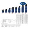 FXPCGZISH YMW26-63A Series LW26 690V Silver Control Power 1-6 Poles 2/3 Positions Changeover Cam Switch Rotary Selector(63A-102,2P-8 Terminals) view 2