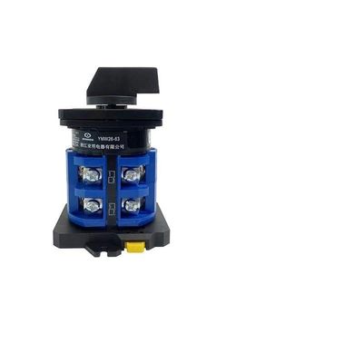 FXPCGZISH 63A DIN Rail Mounted Selector LW26-63/2 Two Poles Selection Control Circuit Silver Rotary Cam Switch(01234)