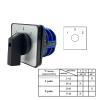 FXPCGZISH 32A 660V Power Circuit Control Selector Changeover Two Poles Silver Customize Rotary Cam Switch YMW26 LW28 LW26-32/2(102) view 2