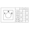 FXPCGZISH LW28 125A 1/2/3/4/5/6/7 Phase 4/8/12/16/20/24 Screw Terminal 3 Position Changeover cam Switch Silver (1-0-2,1P 4 terminals) view 2