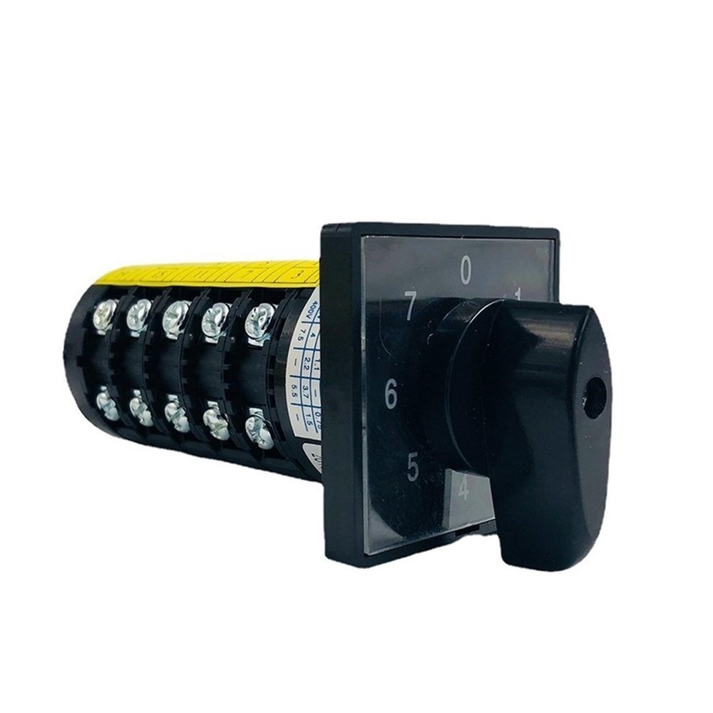 FXPCGZISH 0-7 Position Rotary Cam Switch 20A 5 Poles Changeover Selector Screws Manual Electrical HZ5B-20/5