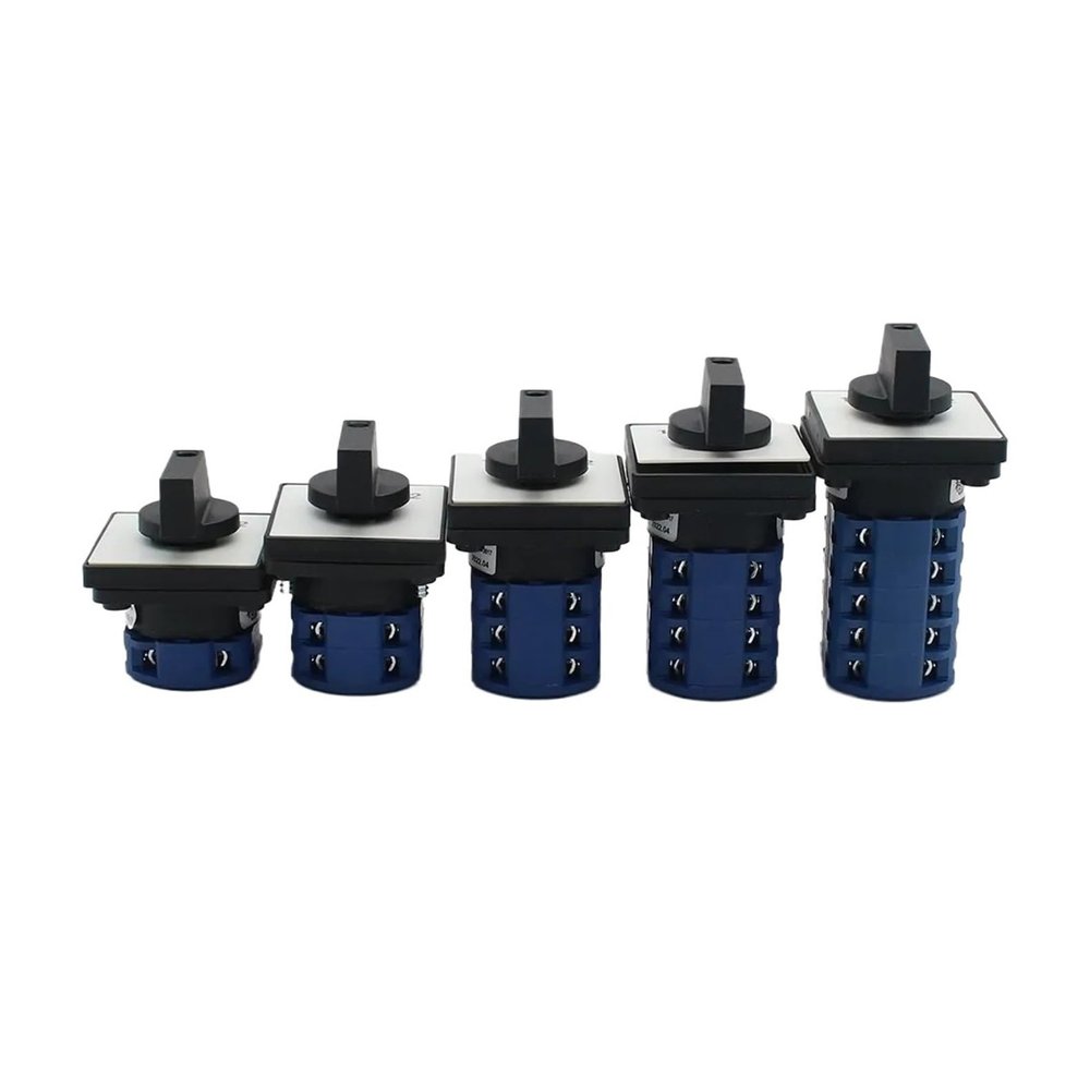 FXPCGZISH LW28-32 32A Cam Switches Rotary Switch Changeover Control Switch Panel Mounted for Electrician Using Tools(1-2-3,8P-32 terminals)